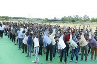 Gouthami Youth Yoga in GITAM college in Hyderabad